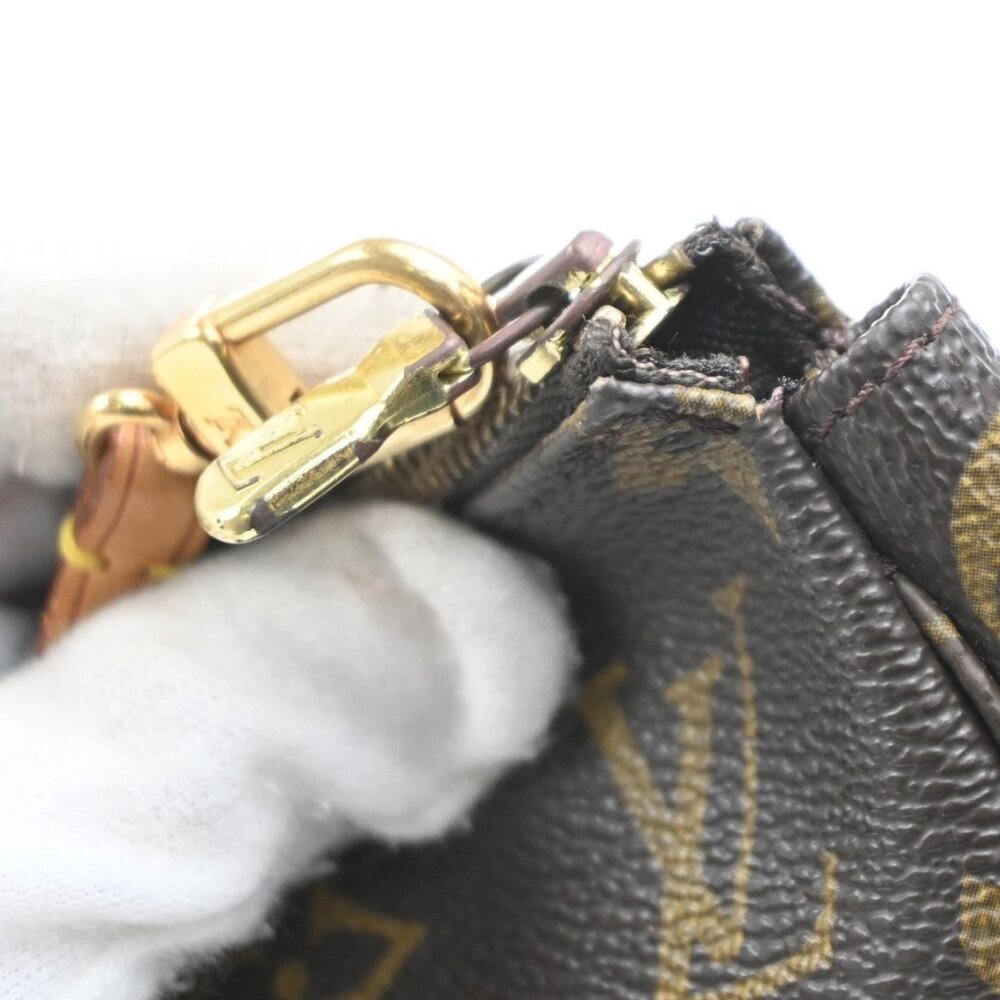 LOUIS VUITTON Pochette Accessoires Hand Bag Monogram Leather BN M51980 34MA288 - Picture 8 of 16